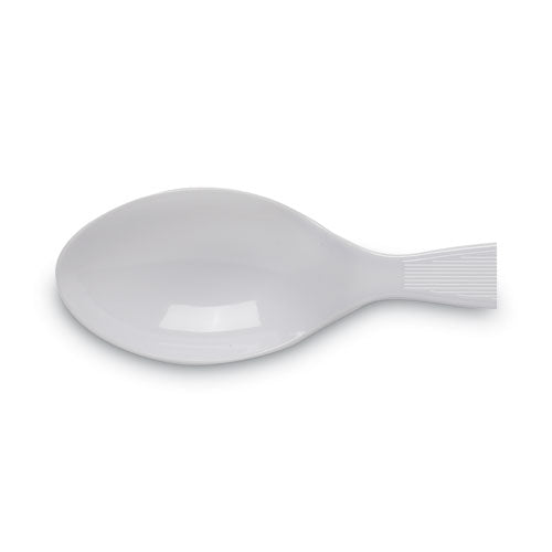 Plastic Cutlery, Heavy Mediumweight Teaspoons, White, 1,000/carton.