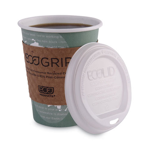 World Art Renewable And Compostable Hot Cups, 12 Oz, Gray, 50/pack.