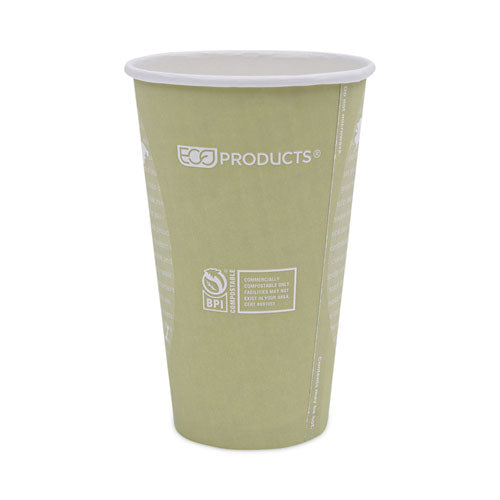 World Art Renewable And Compostable Hot Cups, 16 Oz, Moss, 50/pack.