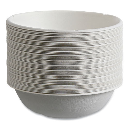 Vanguard Renewable And Compostable Sugarcane Bowls, 16 Oz, White, 800/carton.