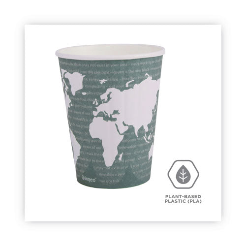 World Art Renewable And Compostable Insulated Hot Cups, Pla, 12 Oz, 40/packs, 15 Packs/carton.