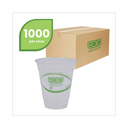 Greenstripe Renewable And Compostable Cold Cups, 12 Oz, Clear, 50/pack, 20 Packs/carton.