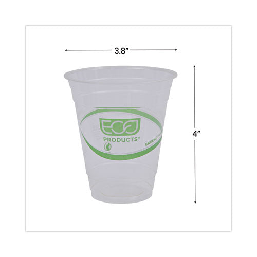 Greenstripe Renewable And Compostable Cold Cups, 12 Oz, Clear, 50/pack, 20 Packs/carton.