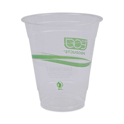 Greenstripe Renewable And Compostable Cold Cups, 12 Oz, Clear, 50/pack, 20 Packs/carton.