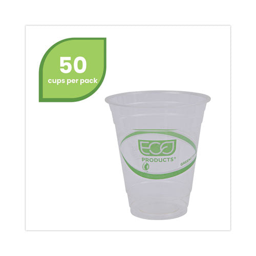 Greenstripe Renewable And Compostable Cold Cups, 12 Oz, Clear, 50/pack, 20 Packs/carton.