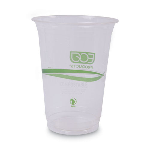 Greenstripe Renewable And Compostable Cold Cups Convenience Pack, Clear, 16 Oz, 50/pack.