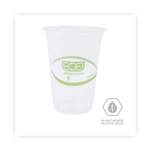 Greenstripe Renewable And Compostable Cold Cups Convenience Pack, Clear, 16 Oz, 50/pack.