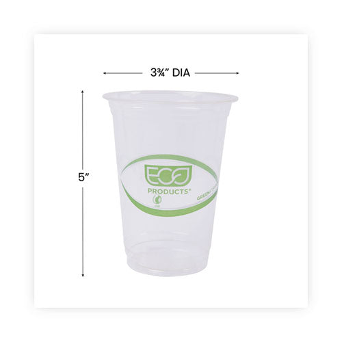 Greenstripe Renewable And Compostable Cold Cups Convenience Pack, Clear, 16 Oz, 50/pack.