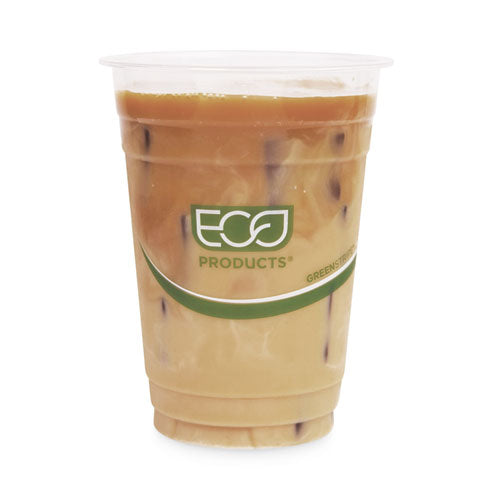 Greenstripe Renewable And Compostable Cold Cups, 16 Oz, Clear, 50/pack, 20 Packs/carton.