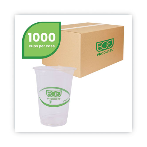 Greenstripe Renewable And Compostable Cold Cups, 16 Oz, Clear, 50/pack, 20 Packs/carton.