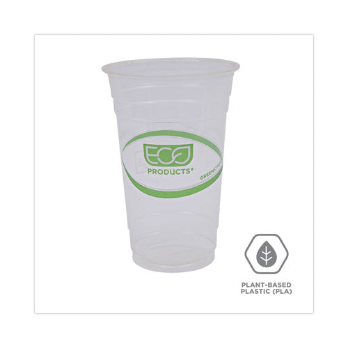 Greenstripe Renewable And Compostable Cold Cups, 20 Oz,Clear, 50/pack, 20 Packs/carton