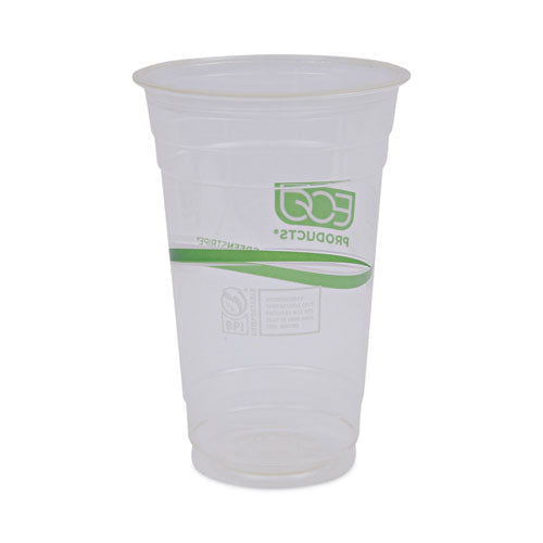 Greenstripe Renewable And Compostable Cold Cups, 20 Oz,Clear, 50/pack, 20 Packs/carton