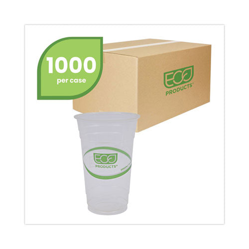 Greenstripe Renewable And Compostable Cold Cups, 20 Oz,Clear, 50/pack, 20 Packs/carton