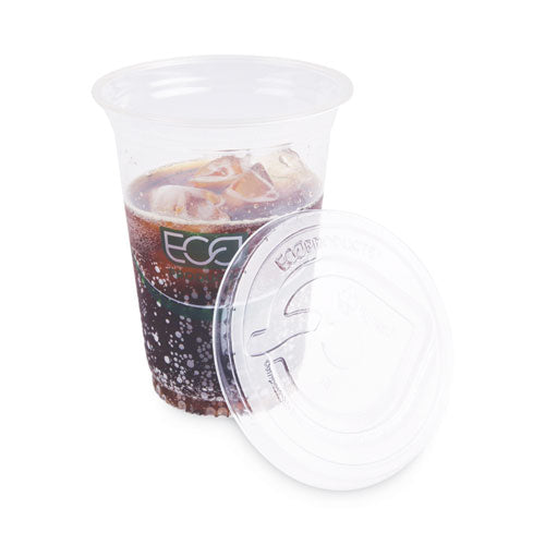 Greenstripe Cold Cup Flat Lids, Fits 9 Oz To 24 Oz Cups, Clear, 100/pack, 10 Packs/carton.