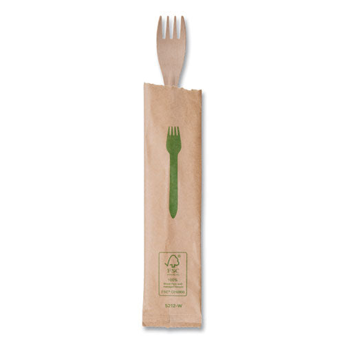 Wood Cutlery, Fork, Natural, 500/carton.