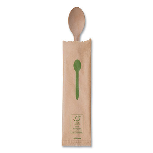 Wood Cutlery, Spoon, Natural, 500/carton.