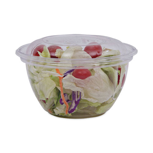 Renewable And Compostable Containers, 18 Oz,5.5" Diameter X 2.3"h, Clear, Plastic, 150/carton