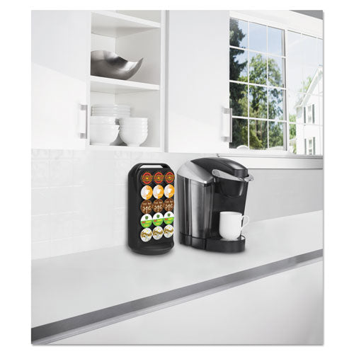 Coffee Pod Carousel, Fits 30 Pods, 6.8 X 6.8 X 12.63, Black.