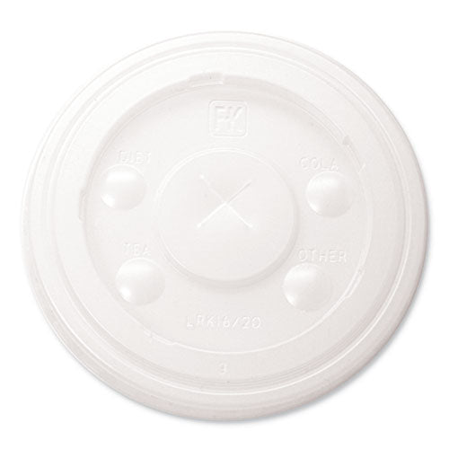 Rk Cup Lids, Fits 16 Oz To 20 Oz Cups, Translucent, 1,000/carton.