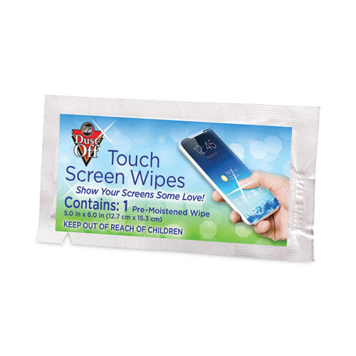 Touch Screen Wipes, 5 X 6, Citrus, 200 Individual Foil Packets In An Easy Grab Jar.