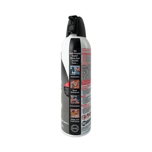 Disposable Compressed Air Duster, 17 Oz Can, 2/pack.