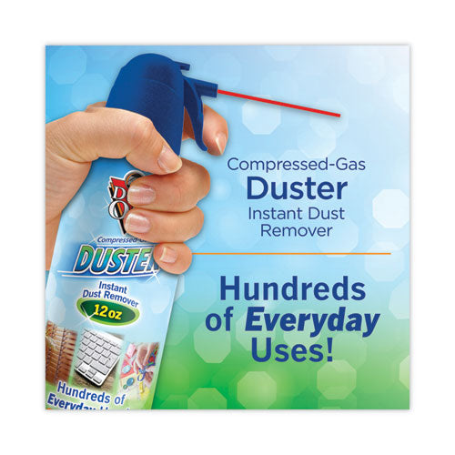 Disposable Compressed Air Duster, 12 Oz Can.