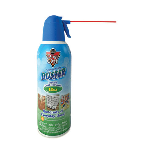 Disposable Compressed Air Duster, 12 Oz Can.