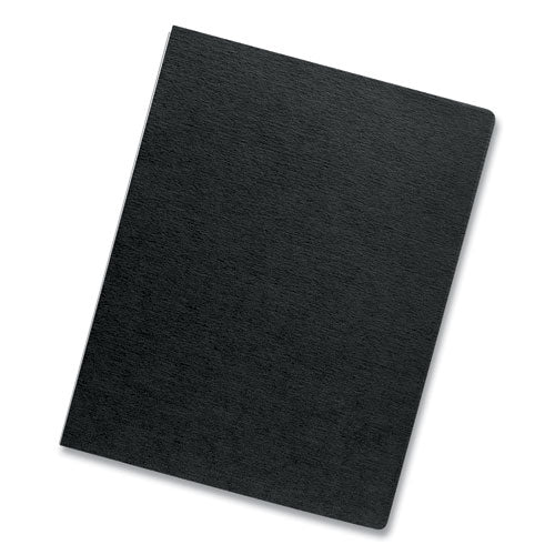 Expressions Linen Texture Presentation Covers For Binding Systems, Black, 11.25 X 8.75, Unpunched, 200/pack.