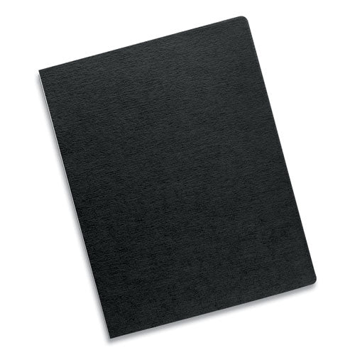 Expressions Linen Texture Presentation Covers For Binding Systems, Black, 11.25 X 8.75, Unpunched, 200/pack.