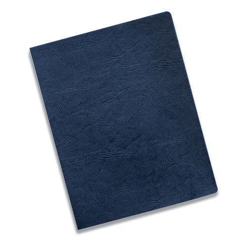 Expressions Classic Grain Texture Presentation Covers For Binding Systems,Navy, 11.25 X 8.75, Unpunched, 200/pack