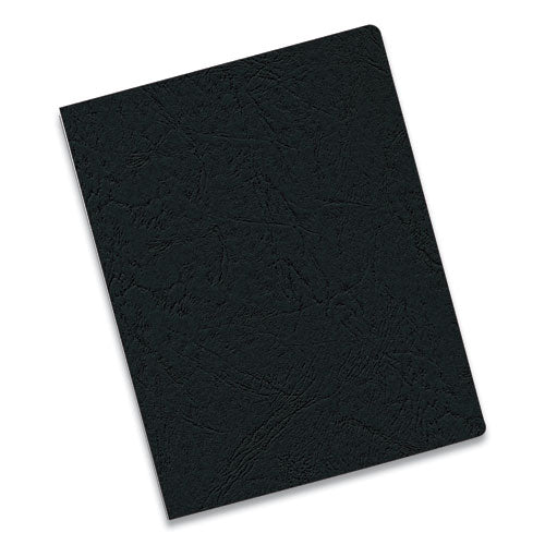 Expressions Classic Grain Texture Presentation Covers For Binding Systems, Black, .11.25 X 8.75, Unpunched, 200/pack