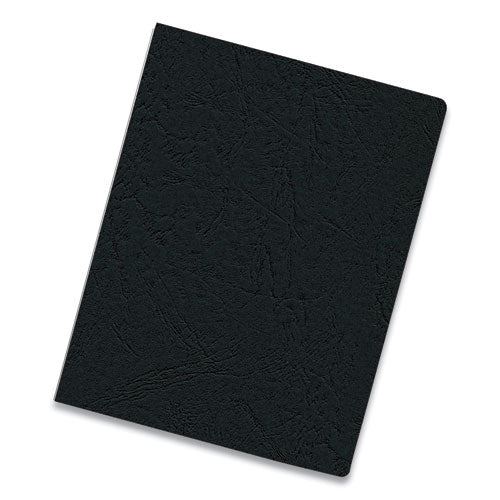 Expressions Classic Grain Texture Presentation Covers For Binding Systems, Black, .11.25 X 8.75, Unpunched, 200/pack