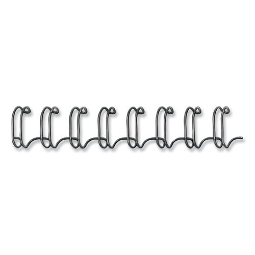 Wire Bindings, 1/4" Diameter, 35 Sheet Capacity, Black, 25/pack.