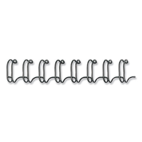 Wire Bindings, 3/8" Diameter, 80 Sheet Capacity, Black, 25/pack.