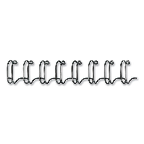 Wire Bindings, 1/2" Diameter, 100 Sheet Capacity, Black, 25/pack.