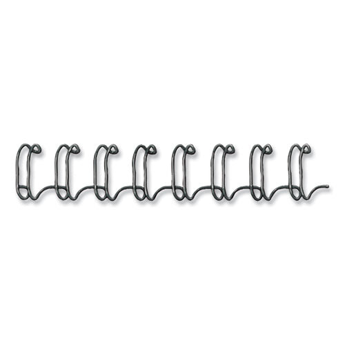 Wire Bindings, 9/16" Diameter, 130 Sheet Capacity, Black, 25/pack.