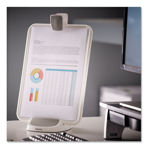 I-spire Series Document Lift, 100 Sheet Capacity, Abs Plastic/high Impact Polystyrene, White/gray.