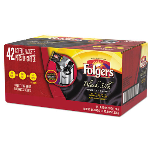 Coffee, Black Silk, 1.4 Oz Packet, 42/carton.