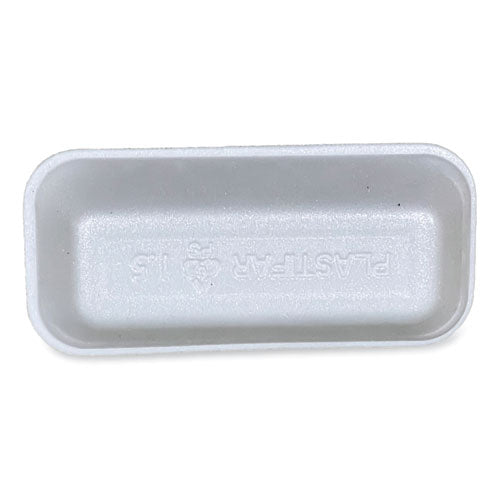 Meat Trays, #1.5, 8.38 X 3.94 X 1.1, White, 1,000/carton.