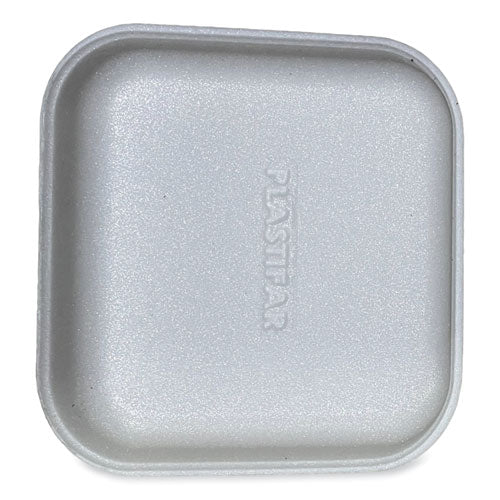 Meat Trays, #1, 5.38 X 5.38 X 1.07, White, 500/carton