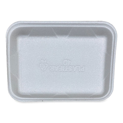 Meat Trays, #4d, 9.47 X 7.12 X 1.32, White, 500/carton.