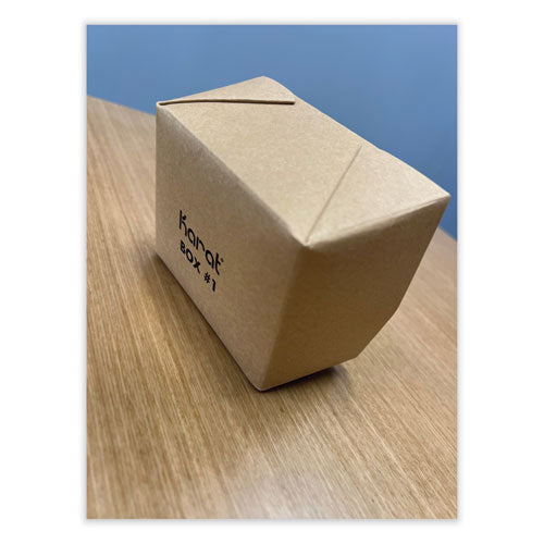 Reclosable Kraft Take-out Box, 30 Oz, Paper, 450/carton.