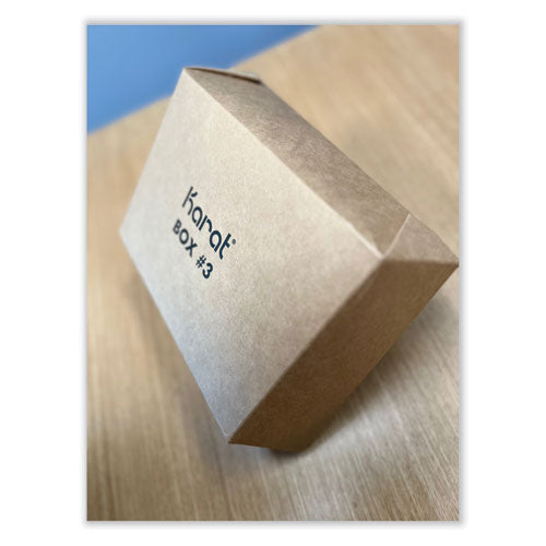 Reclosable Kraft Take-out Box, 76 Oz, Paper, 200/carton.