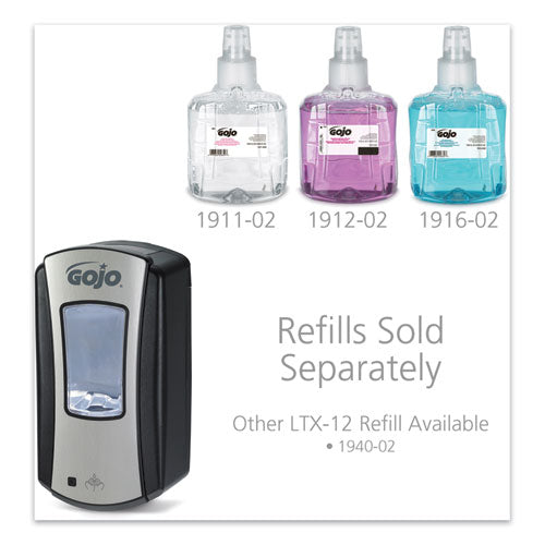 Ltx-12 Touch-free Dispenser, 1,200 Ml, 5.75 X 3.33 X 10.5, Brushed Chrome/black.