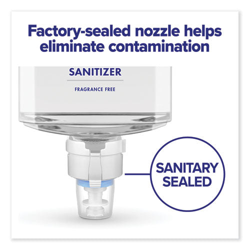 Advanced Hand Sanitizer Gentle And Free Foam,1,200 Ml Refill, Fragrance-free, For Es4 Dispensers, 2/carton