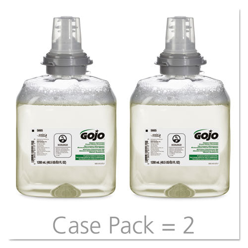 Tfx Green Certified Foam Hand Cleaner Refill, Unscented, 1,200 Ml, 2/carton.