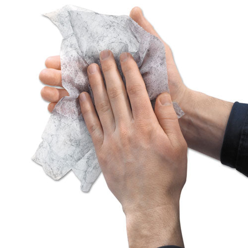 Scrubbing Towels, Hand Cleaning, 2-ply, 10.5 X 12, Silver/yellow, 72/bucket, 6/carton.