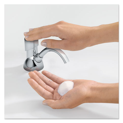 Cx Counter Mount Foam Soap Dispenser, 1,500 Ml/2,300 Ml, 4.5 X 11.88 X 4.5, Chrome.
