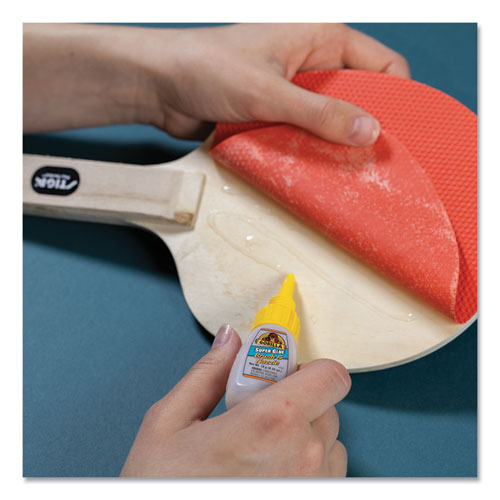 Super Glue With Brush And Nozzle Applicators, 0.35 Oz, Dries Clear.