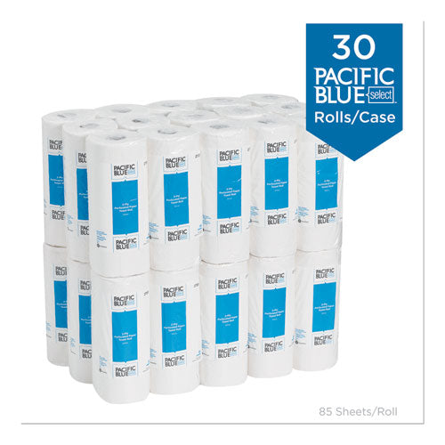 Pacific Blue Select Two-ply Perforated Paper Kitchen Roll Towels, 2-ply, 11 X 8.8, White, 85/roll, 30 Rolls/carton.